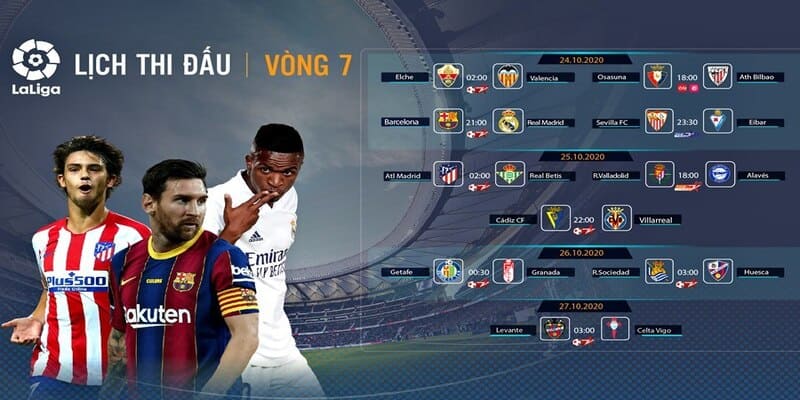 Lịch Thi Đấu LaLiga 2025 Lịch Thi Đấu LaLiga 2025
